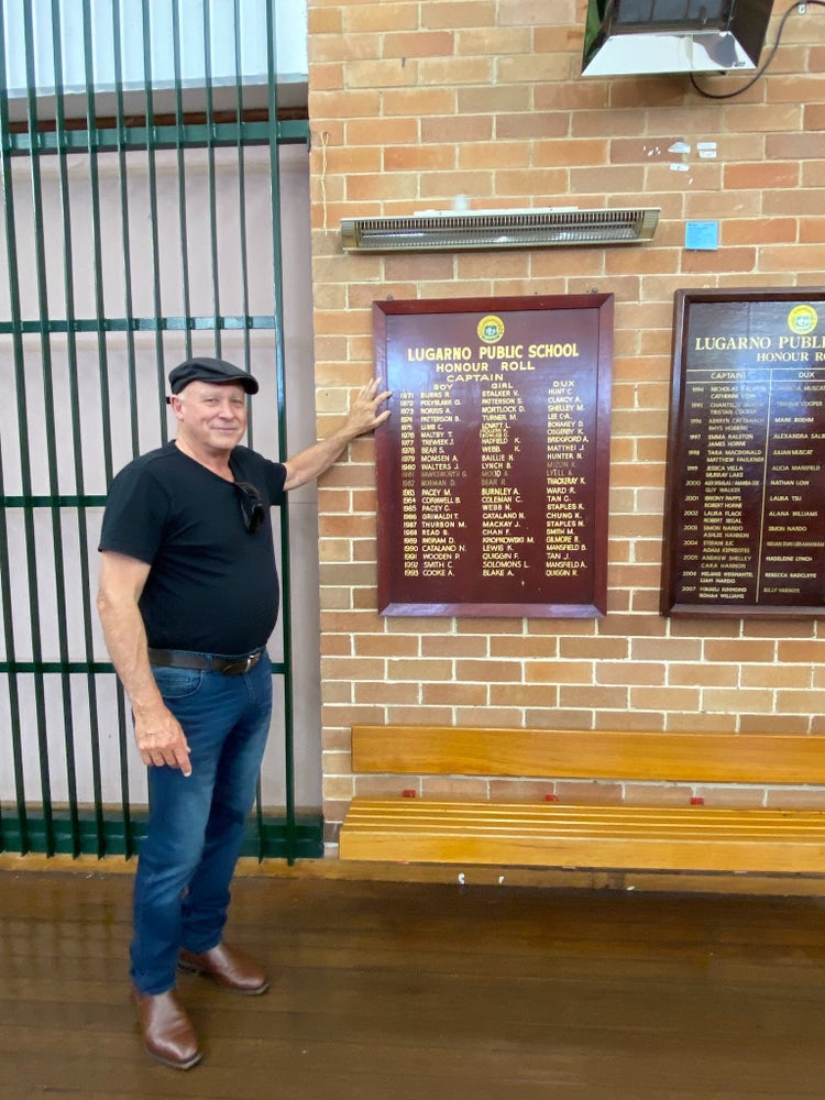 Photo of Mr Robert Burns - the first boy (man now) on our honour board in 1971.